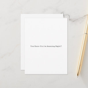 Carte Postale Sweet Motivational You're Amazing Card