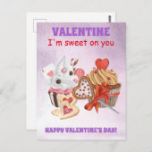 Carte Postale Sweet on you Cupcake valentine's day (Devant / Derrière)