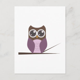 Carte Postale Sweet Owl sur Branche