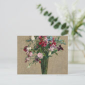 Carte Postale Sweet Peas and Nigelles, 1886 by Fantin-Latour (Debout devant)