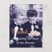 Carte Postale Sweet Petits mariés en costume lettre de lecture (Devant)