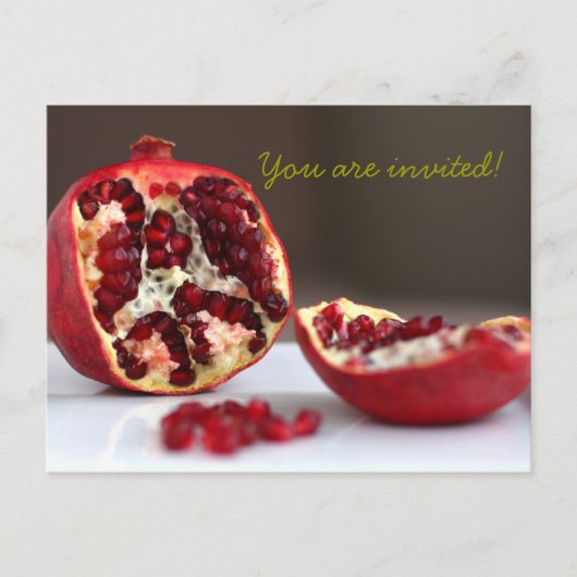 Carte Postale Sweet POM Pomegranate Collection Invitation (Devant)