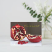 Carte Postale Sweet POM Pomegranate Collection Invitation (Debout devant)