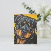 Carte Postale Sweet Rottweiler (Debout devant)
