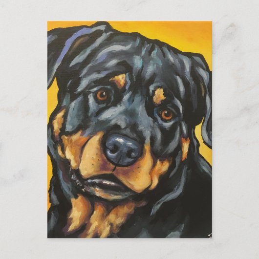 Carte Postale Sweet Rottweiler (Devant)