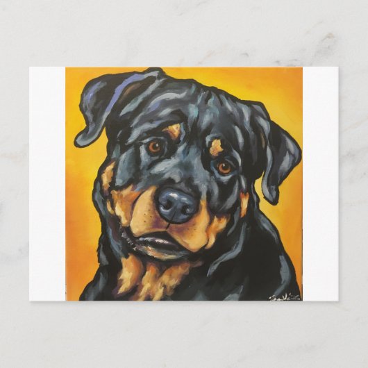 Carte Postale Sweet Rottweiler (Devant)
