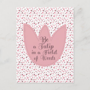 Carte Postale Sweet Simple Tulip Motif rose - Toutes les directi