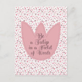 Carte Postale Sweet Simple Tulip Motif rose - Toutes les directi (Devant)