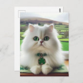 Carte Postale Sweet St. Patricks Day Chat (Devant / Derrière)