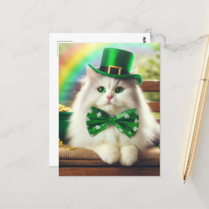 Carte Postale Sweet St. Patricks Day Cute Cat