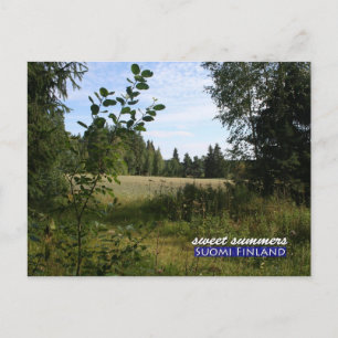 Carte Postale Sweet Summers en Suomi Finlande