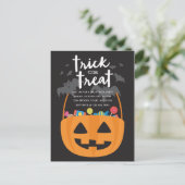 Carte Postale Sweets & Traitements Invitation Halloween (Debout devant)