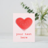 Carte postale Swet Heart Rose 'Your Text' (Debout devant)