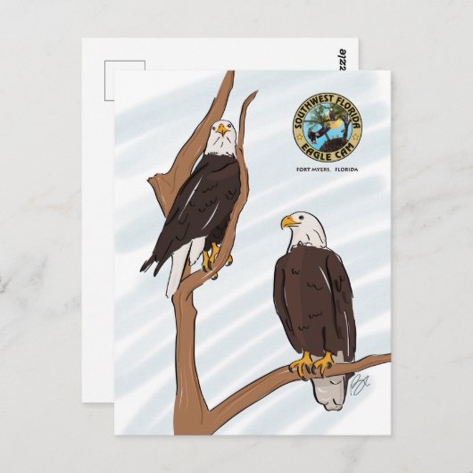Carte postale SWFEC Eagle Couple (Devant / Derrière)