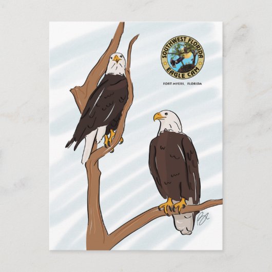 Carte postale SWFEC Eagle Couple (Devant)