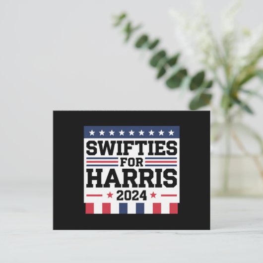 Carte Postale Swifties for Kamala Harris 2024 Vote Support (Debout devant)