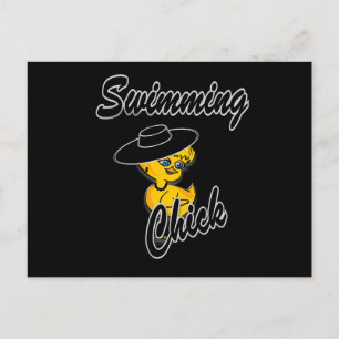 Carte Postale Swimming Chick #4