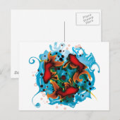 CARTE POSTALE SWIMMY (Devant / Derrière)