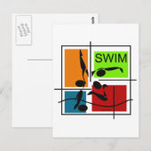 Carte Postale SwimQuartet (Devant / Derrière)