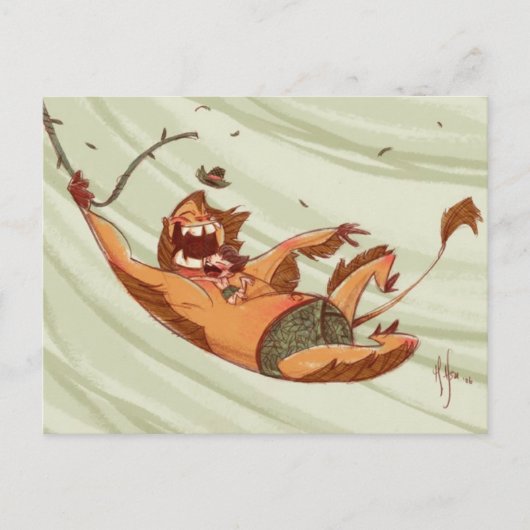 Carte Postale Swing Jungle (Devant)