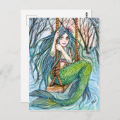 Carte Postale Swing - Mermaid Art (Devant / Derrière)