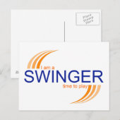 Carte postale Swinger (Devant / Derrière)