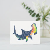 Carte Postale Swirl couleur requin (Debout devant)