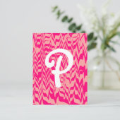 Carte Postale Swirl ZigZag Abstrait (Debout devant)