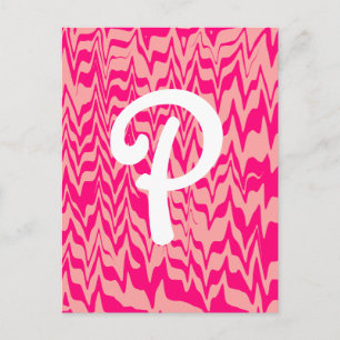 Carte Postale Swirl ZigZag Abstrait