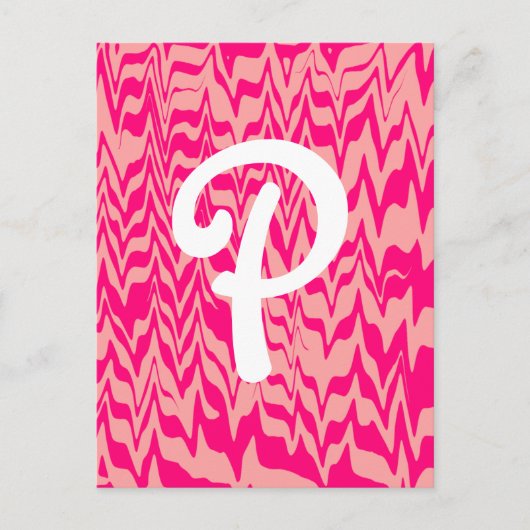 Carte Postale Swirl ZigZag Abstrait (Devant)