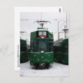 Carte Postale Swiss trams at BVB M-Parc depot, Bâle (Devant / Derrière)