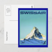 Carte Postale Swissair (Devant / Derrière)