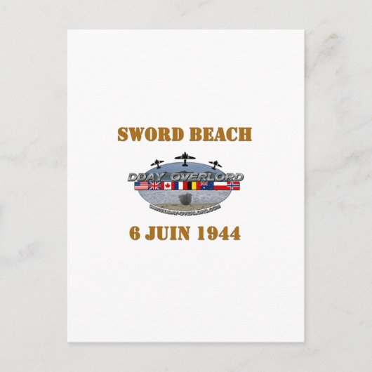 Carte Postale Sword Beach 1944 (Devant)