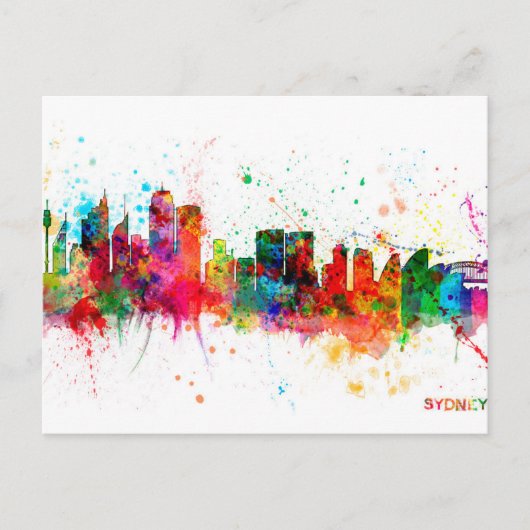 Carte Postale Sydney Australia Skyline (Devant)