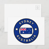 Carte Postale Sydney Australie (Devant / Derrière)