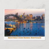 Carte Postale Sydney Australie avec Blue Harbour (Devant)