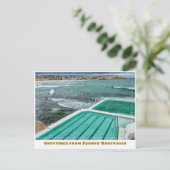 Carte Postale Sydney Australie avec Bondi Beach & Icebergs Pool (Debout devant)