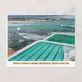 Carte Postale Sydney Australie avec Bondi Beach & Icebergs Pool (Devant)