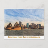Carte Postale Sydney Australie avec Opera House de Water (Devant)