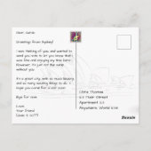 Carte Postale Sydney Australie avec Wide Harbour (Dos)