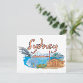 Carte Postale Sydney, Australie Célèbre Ville (Debout devant)