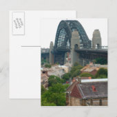 Carte Postale Sydney, Australie. Harbour Bridge. (Devant / Derrière)