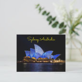 Carte Postale sydney Australie heure de nuit (Debout devant)