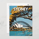 Carte Postale Sydney Australie Travel (Devant / Derrière)