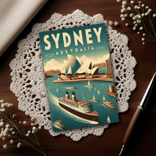 Carte Postale Sydney Australie Voyage Rétro