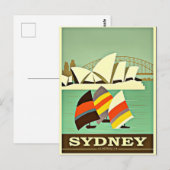 Carte Postale Sydney, Australie, voyage vintage (Devant / Derrière)