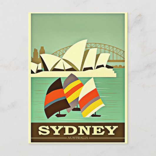 Carte Postale Sydney, Australie, voyage vintage (Devant)