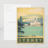 Carte Postale Sydney, Australie - Vues de monuments époustouflan (Devant / Derrière)