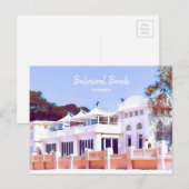 Carte Postale Sydney Balmoral Beach rétro Bathons Pavillon (Devant / Derrière)