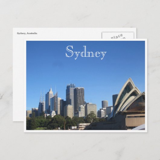 Carte Postale sydney blue (Devant / Derrière)